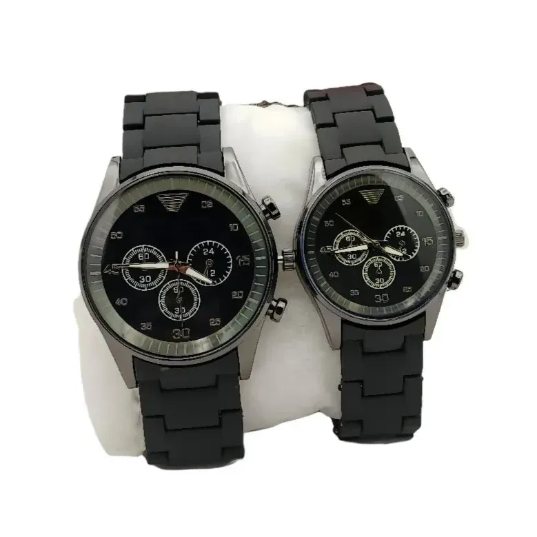 Couple Watch  Rubber Chain Watch Premium Quality