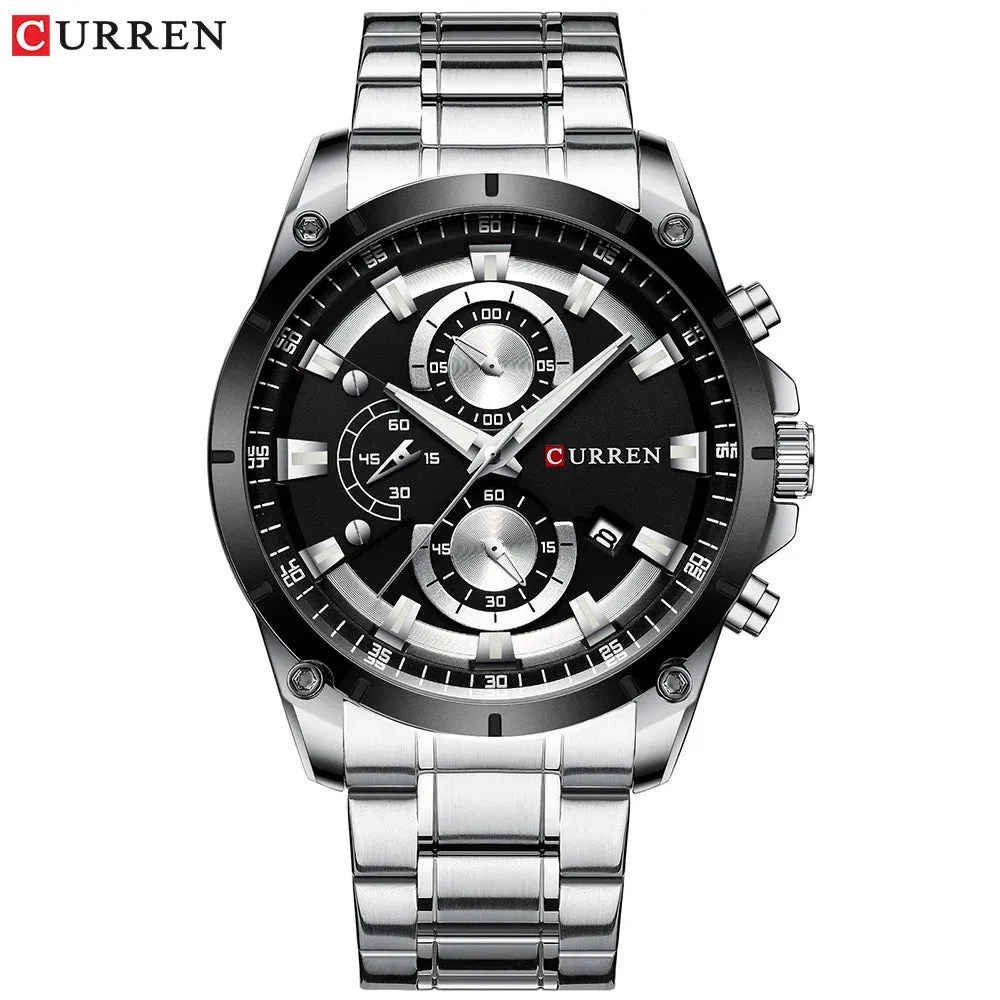 CURREN Mens Watches Fashion Top Brand Luxury Business Automatic Date Watch Men Casual Waterproof Watch Relogio Masculino Box
