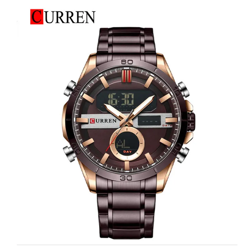 CURREN Original Brand Stainless Steel Band Wrist Watch For Men With Brand (Box & Bag)-8384