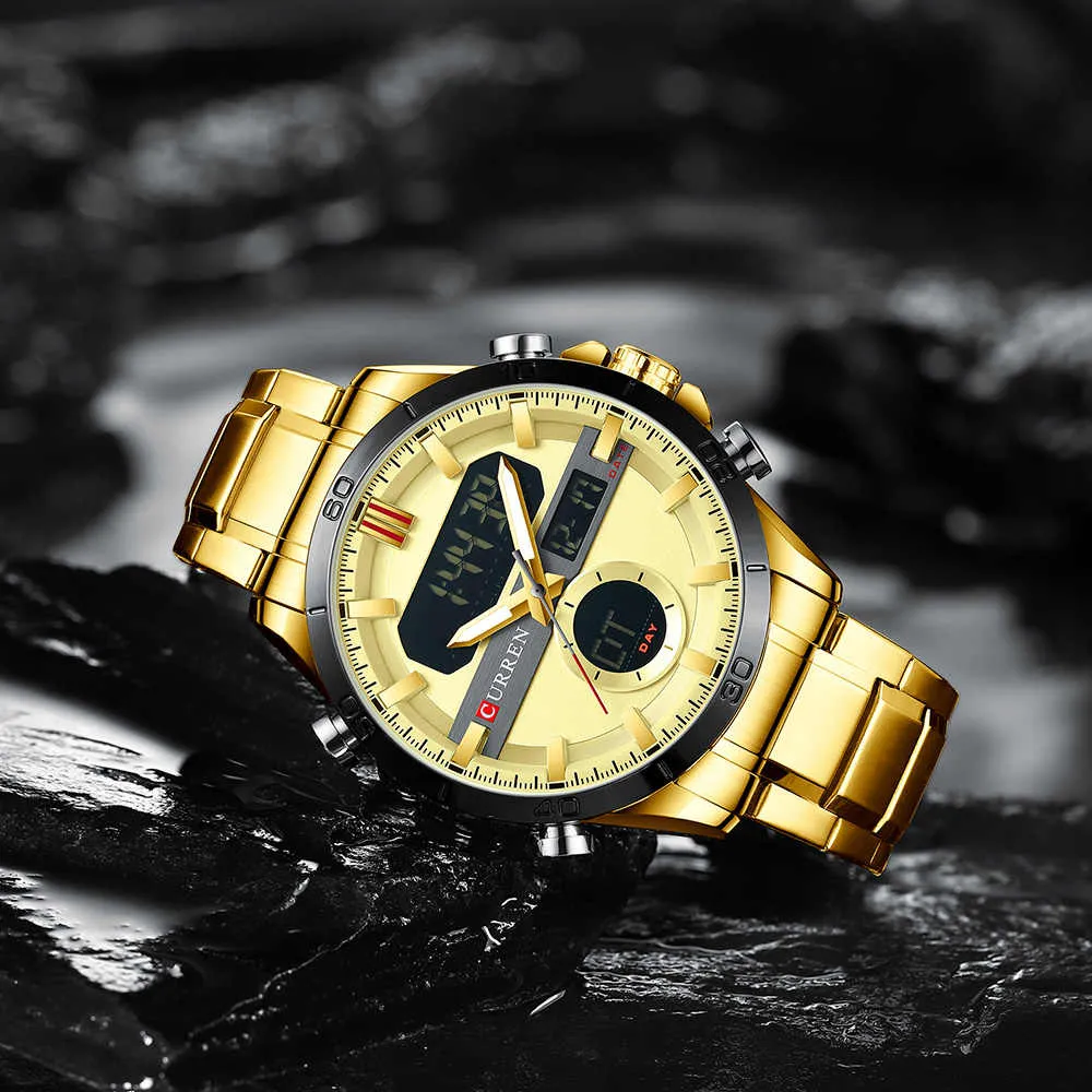 CURREN Original Brand Stainless Steel Band Wrist Watch For Men With Brand (Box & Bag)-8384