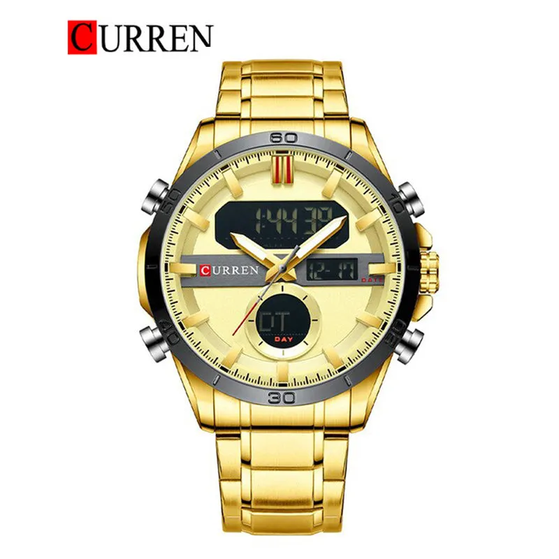CURREN Original Brand Stainless Steel Band Wrist Watch For Men With Brand (Box & Bag)-8384
