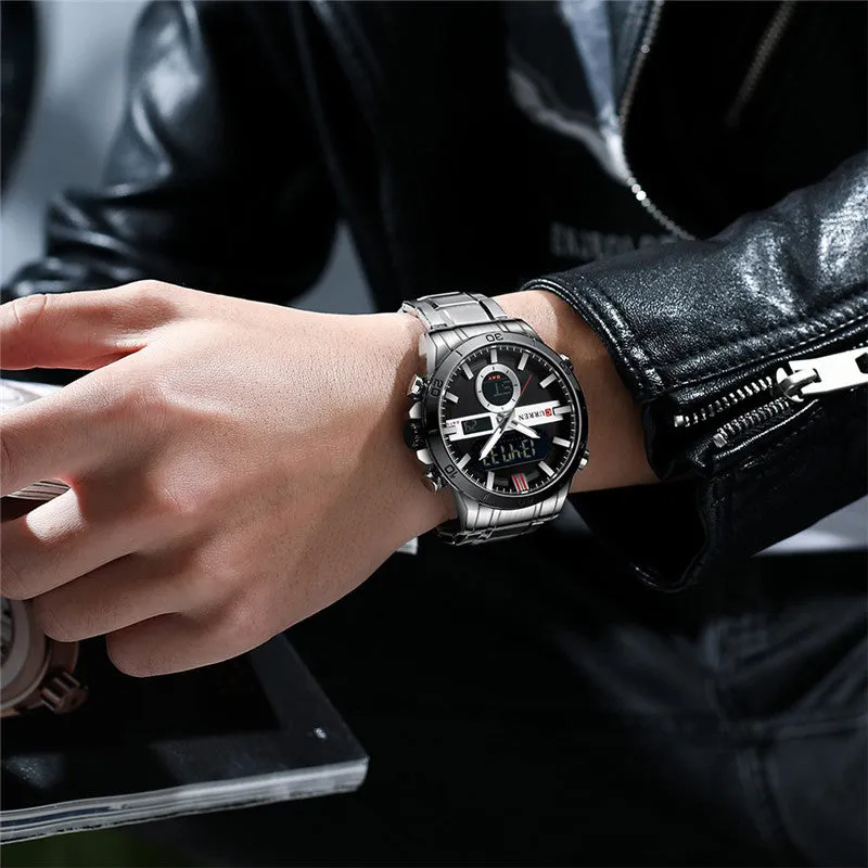 CURREN Original Brand Stainless Steel Band Wrist Watch For Men With Brand (Box & Bag)-8384