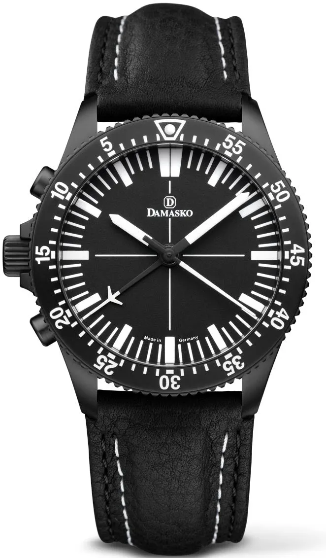 DAM Watch DC8 LHV Black Leather Pin