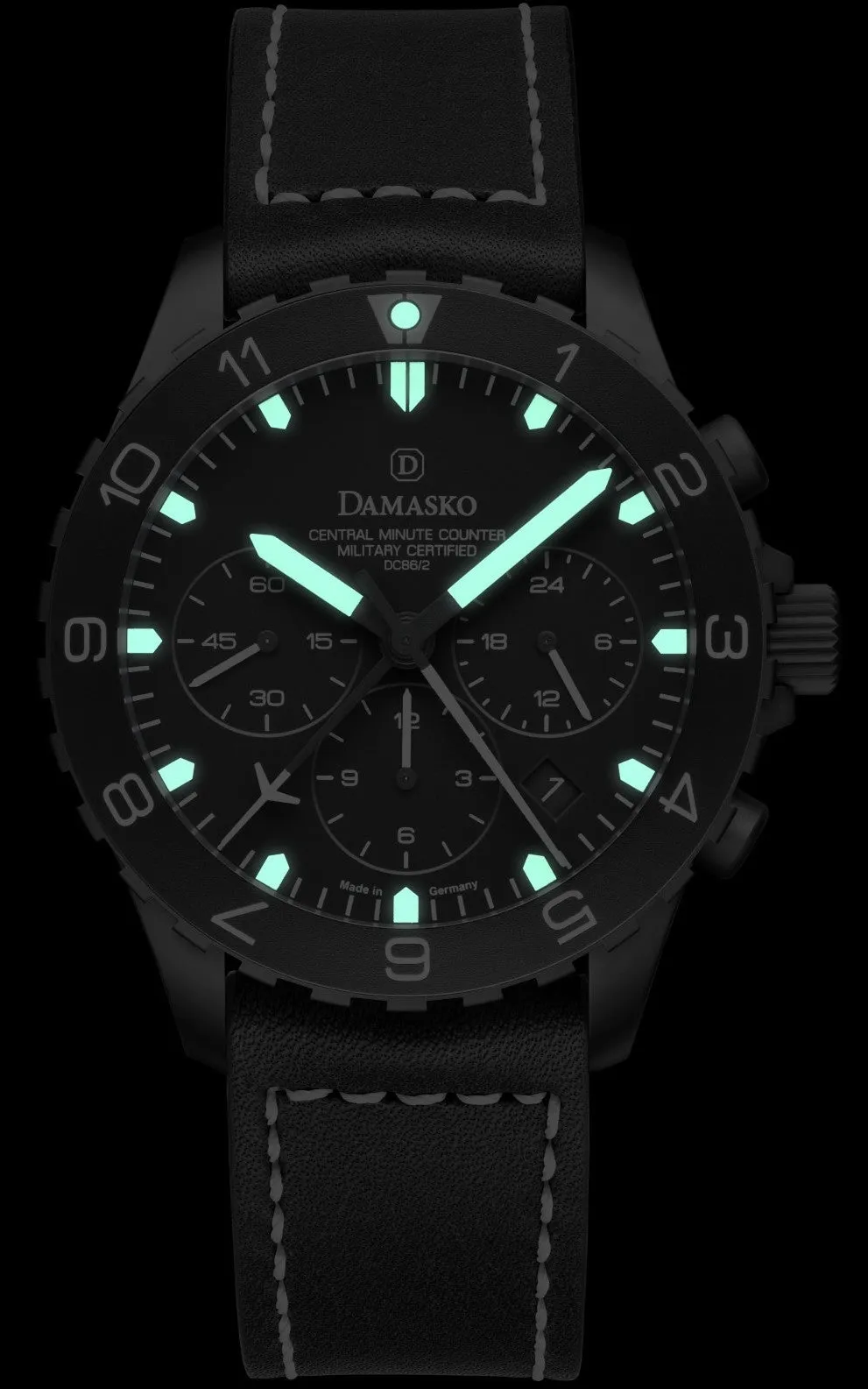 Damasko Watch DC86/2 Black Leather