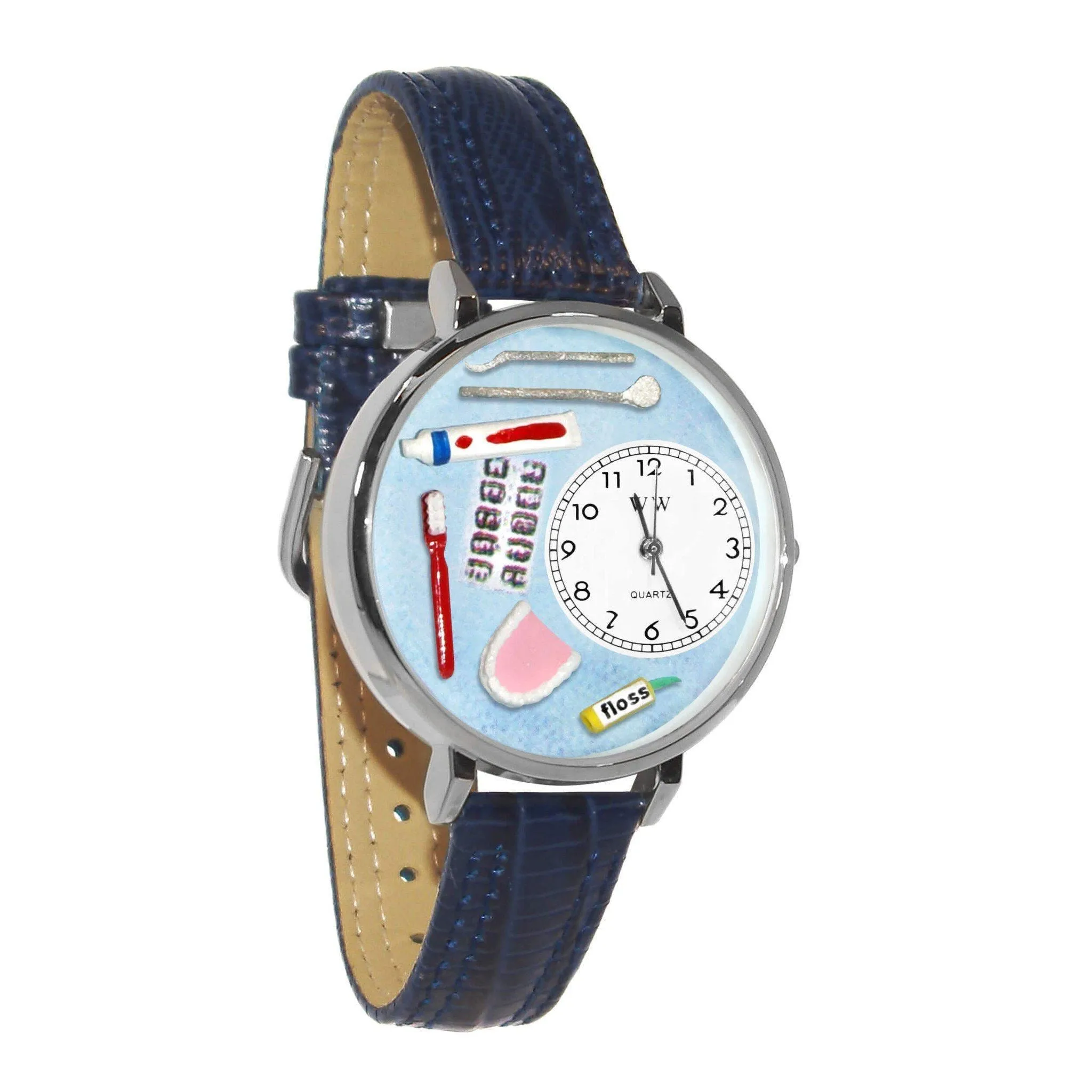 Dentist Watch in Silver (Large)