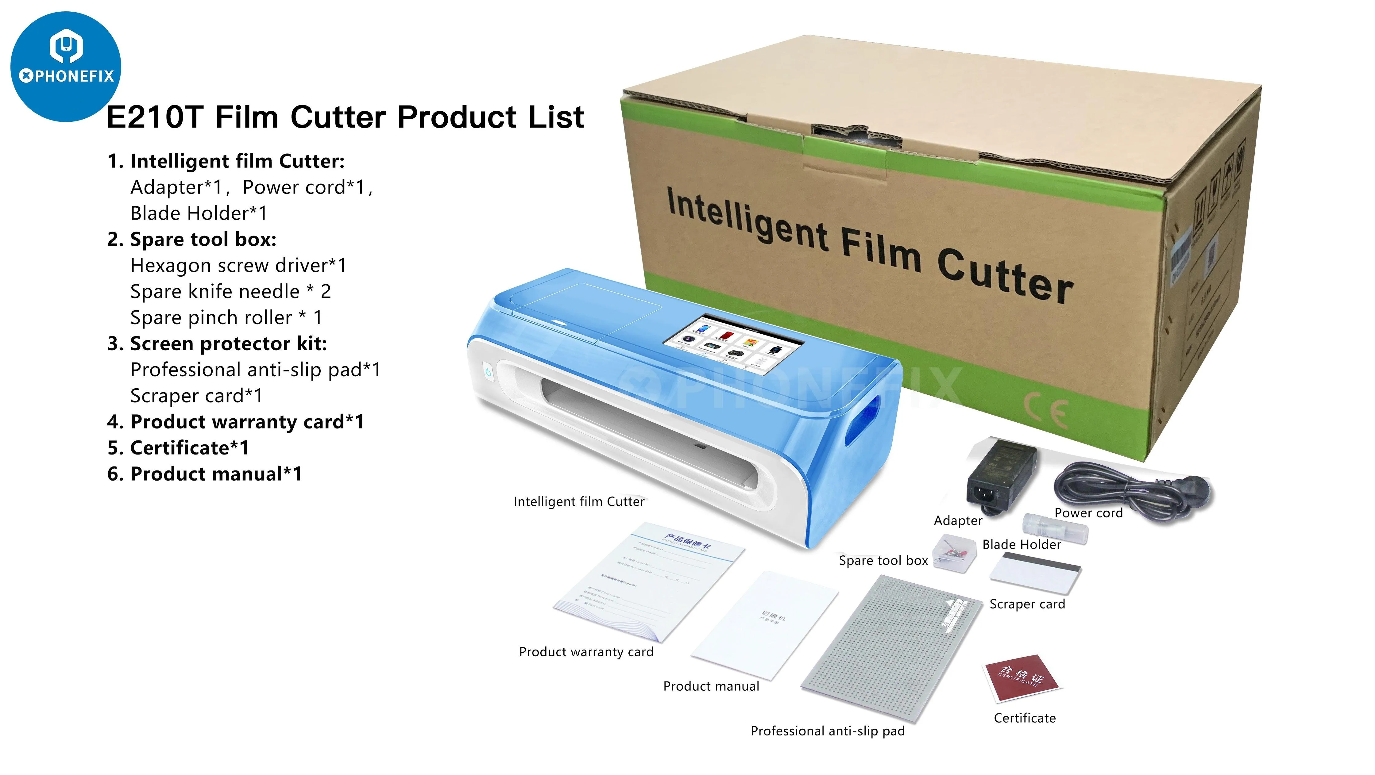 E210 Unlimited Film Cutting Machine Screen Protector Cutter
