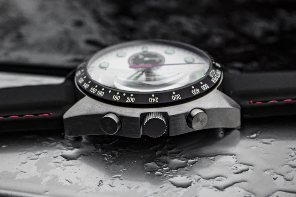 ENO Watch Drive E4/B Drivers Chronograph White