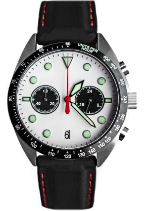 ENO Watch Drive E4/B Drivers Chronograph White