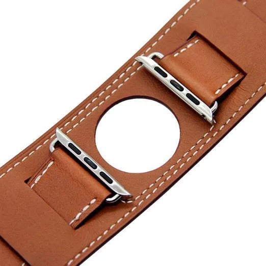 Extra Long Genuine Leather Strap For Apple Watch Band Genuine Leather watchBand Cuff Bracelet Leather Band strap For Apple Watch