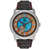 Fissure 8 Auto Men's Koa and Abalone Watch in silver