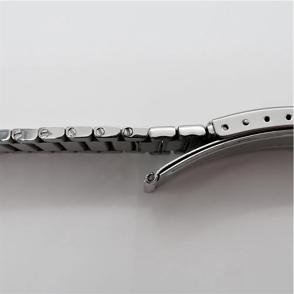 Forstner Flat Link Stainless Steel Watch Bracelet for Omega Seamaster