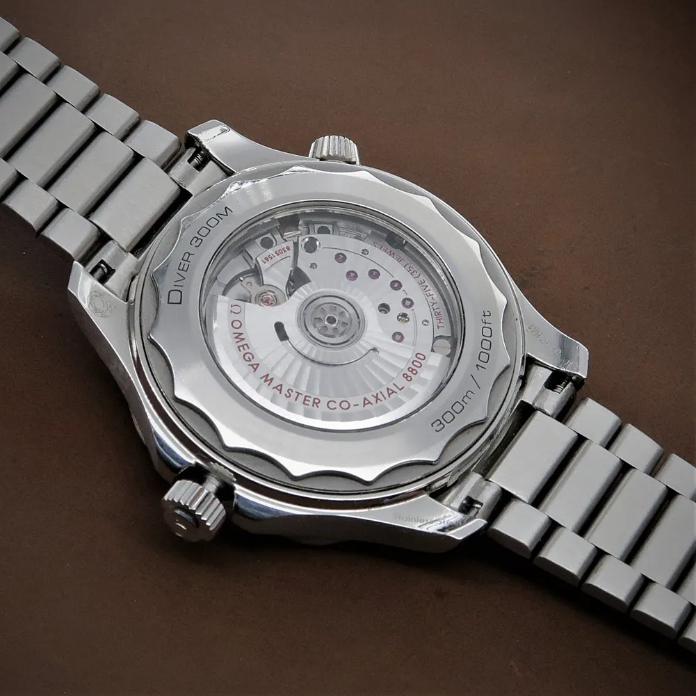 Forstner Flat Link Stainless Steel Watch Bracelet for Omega Seamaster