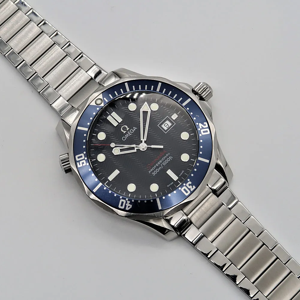 Forstner Flat Link Stainless Steel Watch Bracelet for Omega Seamaster
