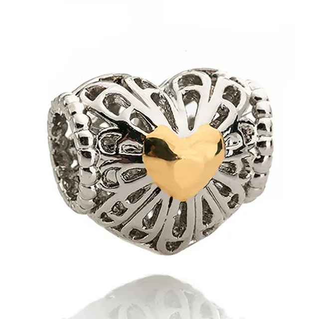 Free Shipping 1Pc Silver Bead Charm European Charms Beads Long Tube Family Charm Fit For Pandora Bracelet