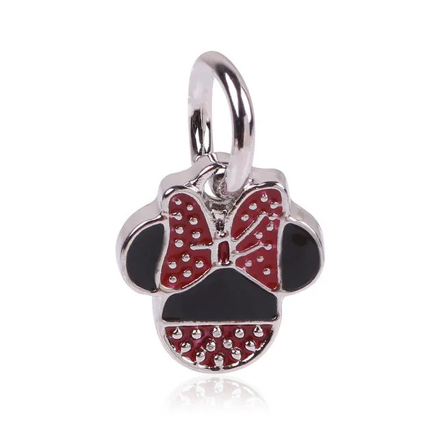 Free Shipping 1Pcs Silver Bead Charm European Silver with Angel wings Charm Pendant Bead Fit Pandora Bracelet