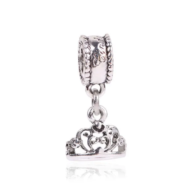 Free Shipping 1Pcs Silver Bead Charm European Silver with Angel wings Charm Pendant Bead Fit Pandora Bracelet