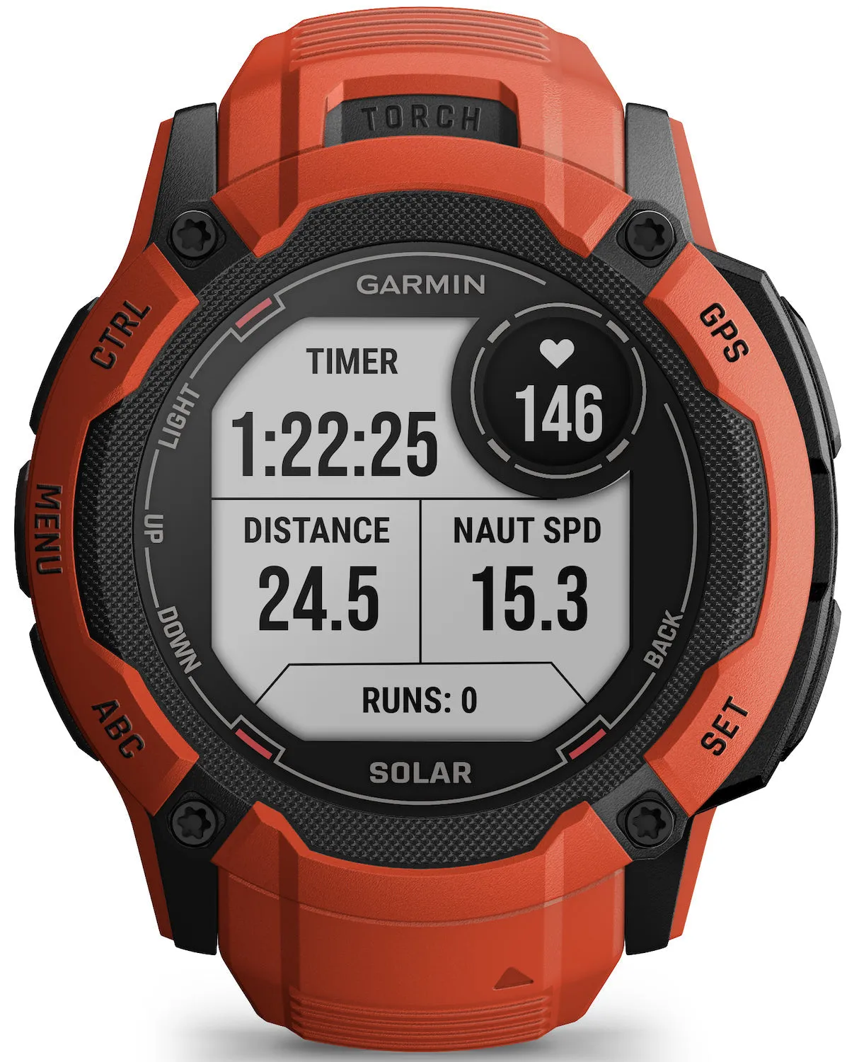 Garmin Instinct 2X Solar Flame Red