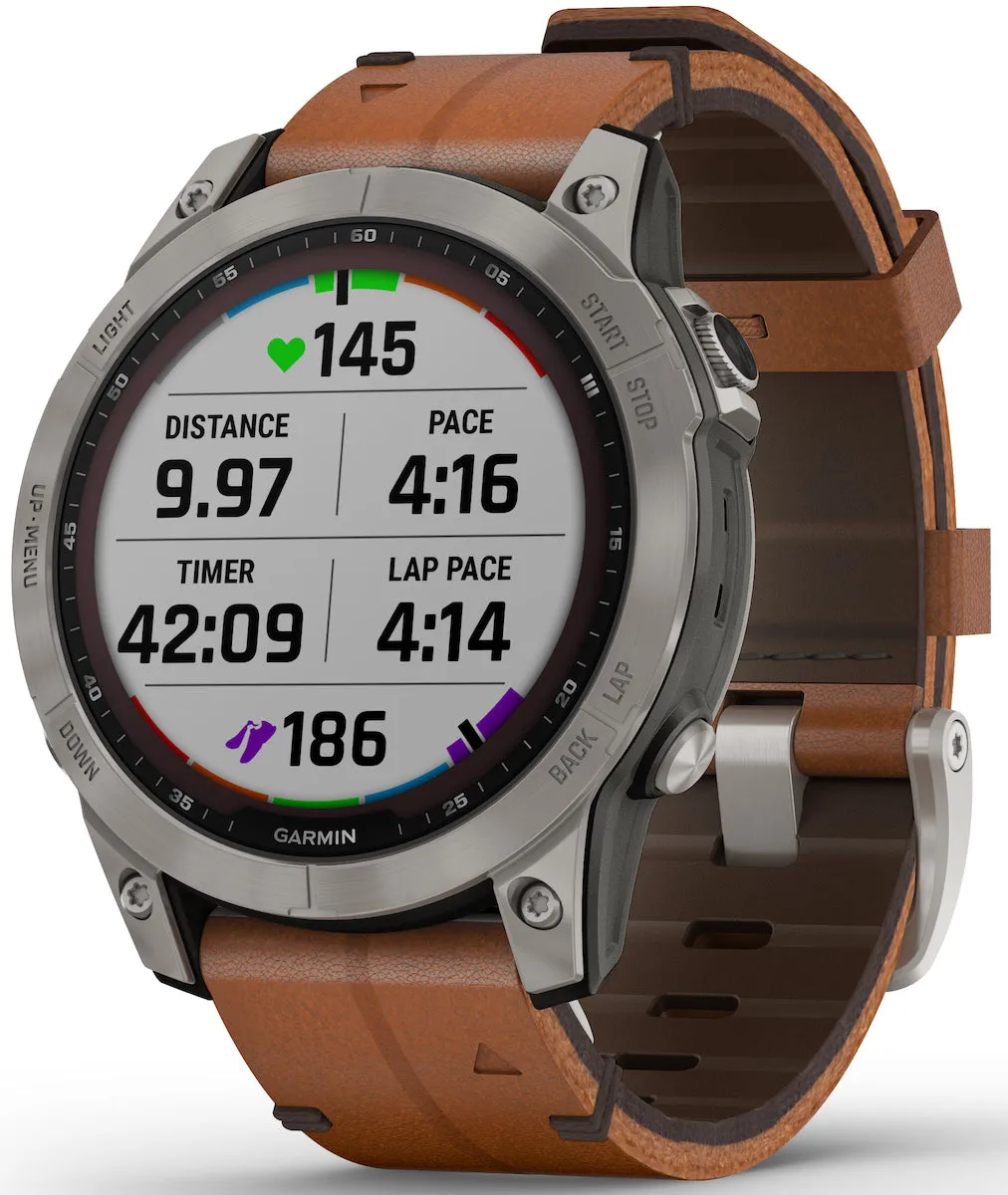 Garmin Watch Fenix 7 Sapphire Solar Titanium