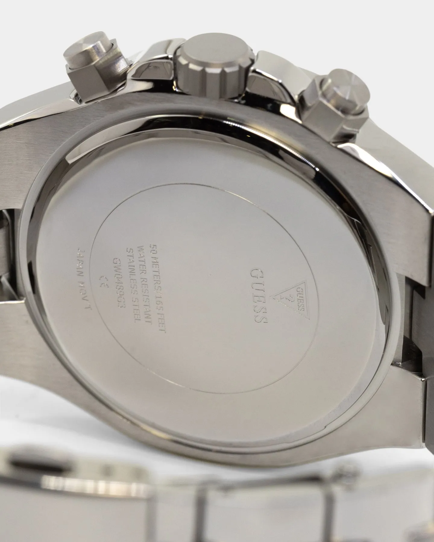 Guess Mainline Empire Watch Silver/Aqua Blue