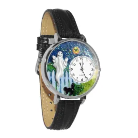 Halloween Ghost Watch in Silver (Large)