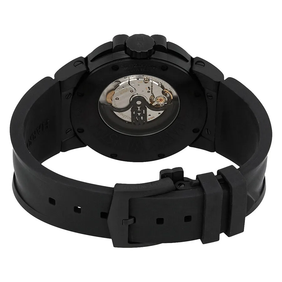 Harry Winston Ocean Dual Time Automatic Black Opalien Dial Men's Watch OCEATZ44ZZ007