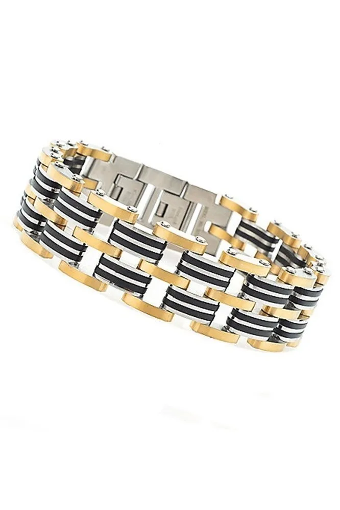 Invicta Men's Stainless Steel And Plastic Bracelet 30342