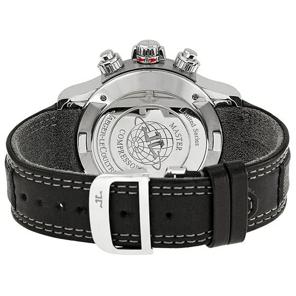 Jaeger LeCoultre Master Compressor Automatic Black Dial Black Leather Men's Watch Q1768421