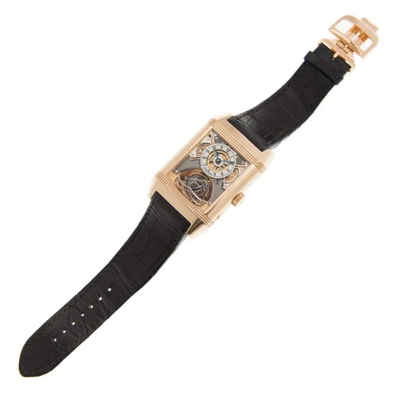 Jaeger LeCoultre Reverso Gyrotourbillon 2 Manual Wind Rose Gold Men's Watch Q2332420