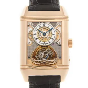 Jaeger LeCoultre Reverso Gyrotourbillon 2 Manual Wind Rose Gold Men's Watch Q2332420