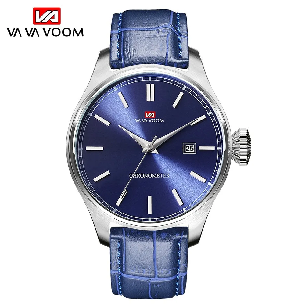 Large Pilot Series Creative Calendar Airplane Sports Military SEAL Fashion Casual Brand Army Brown Leather Wrist Watches For Men