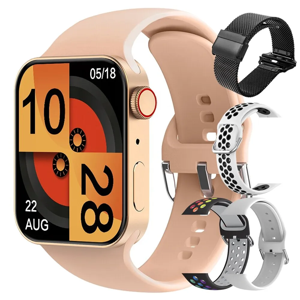 LEMFO T100MAX smart watch men women Bluetooth call smartwatch series 8 260mAh sports watches Wireless charging 2.0 inch 395*460