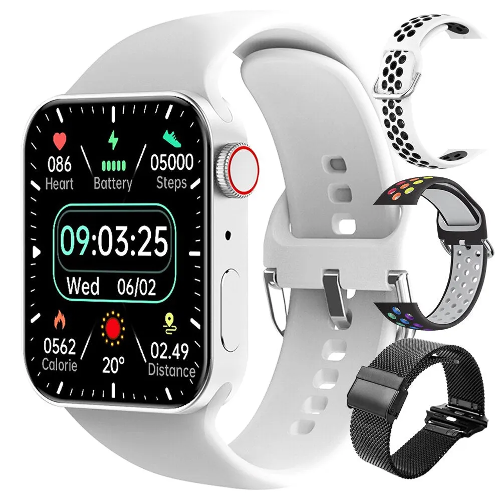 LEMFO T100MAX smart watch men women Bluetooth call smartwatch series 8 260mAh sports watches Wireless charging 2.0 inch 395*460