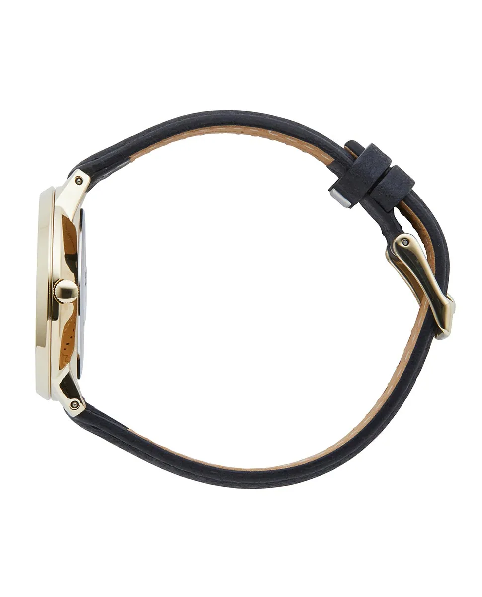 Lola Slim Gold Leather Watch