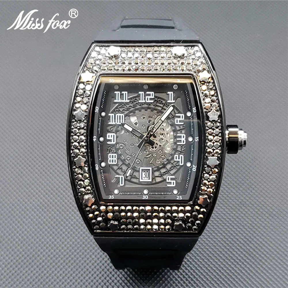 Luxury Watch Large Wrist Full AAA Iced Out Star Case Quartz Watch