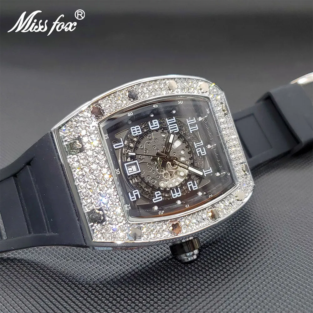 Luxury Watch Large Wrist Full AAA Iced Out Star Case Quartz Watch