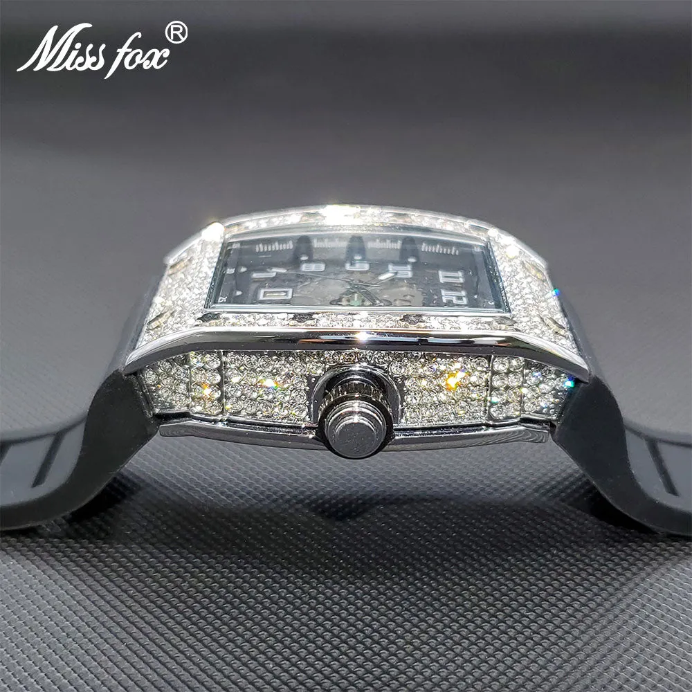 Luxury Watch Large Wrist Full AAA Iced Out Star Case Quartz Watch