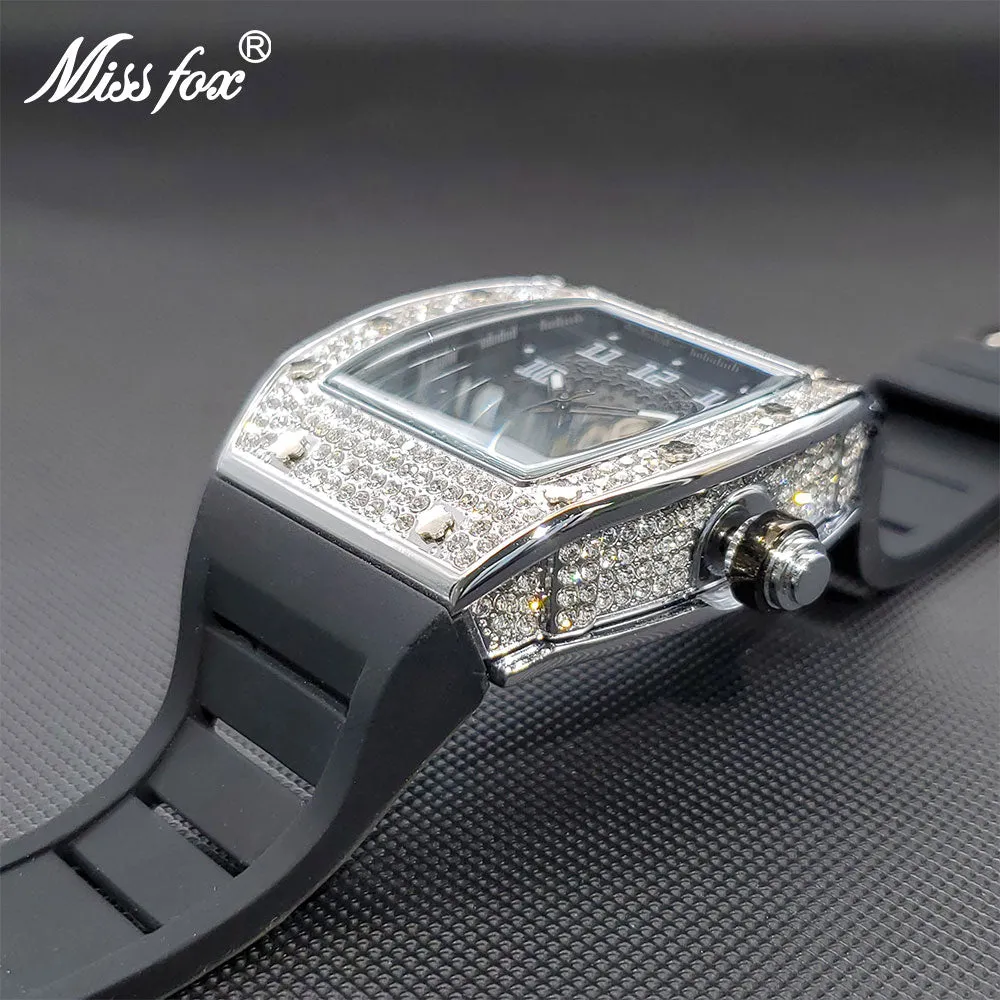 Luxury Watch Large Wrist Full AAA Iced Out Star Case Quartz Watch