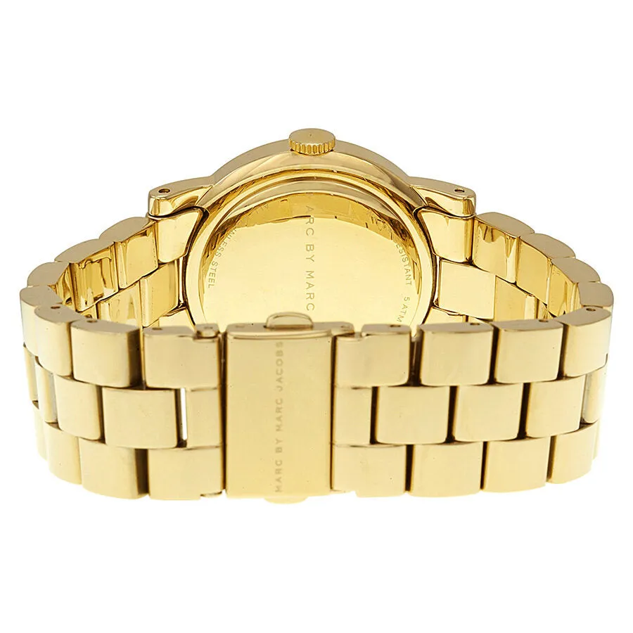 Marc By Marc Jacobs Amy Dexter Gold dial Gold-tone Ladies Watch MBM3215