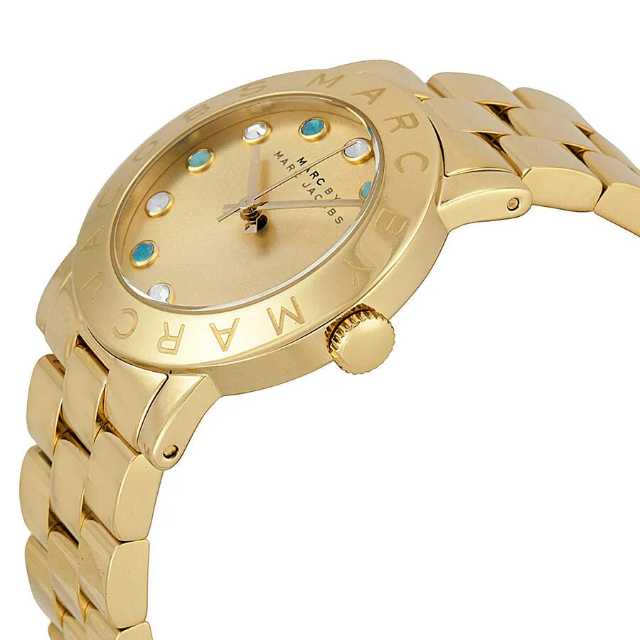 Marc By Marc Jacobs Amy Dexter Gold dial Gold-tone Ladies Watch MBM3215