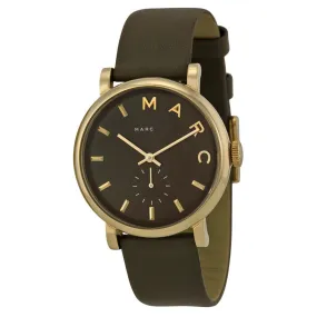 Marc By Marc Jacobs Baker Olive Dial Olive Leather Ladies Watch MBM1328