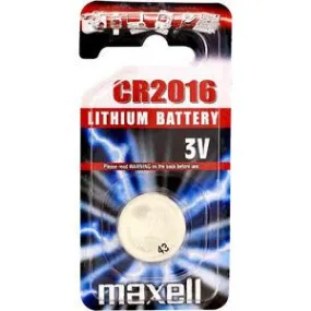 Maxell CR2016 3V Lithium Coin Cell Pack of 1