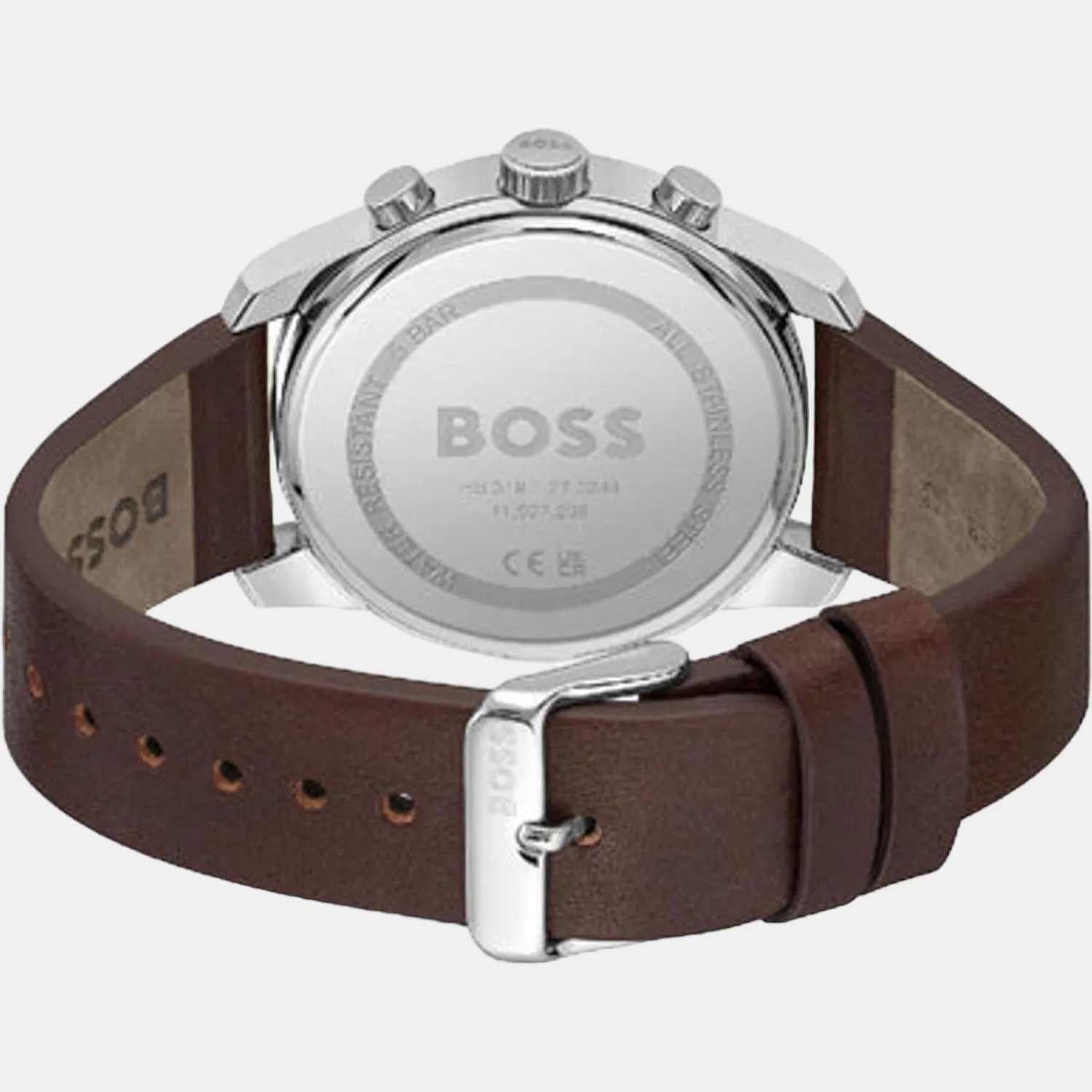 Men Blue Leather Chronograph Watch 1514002