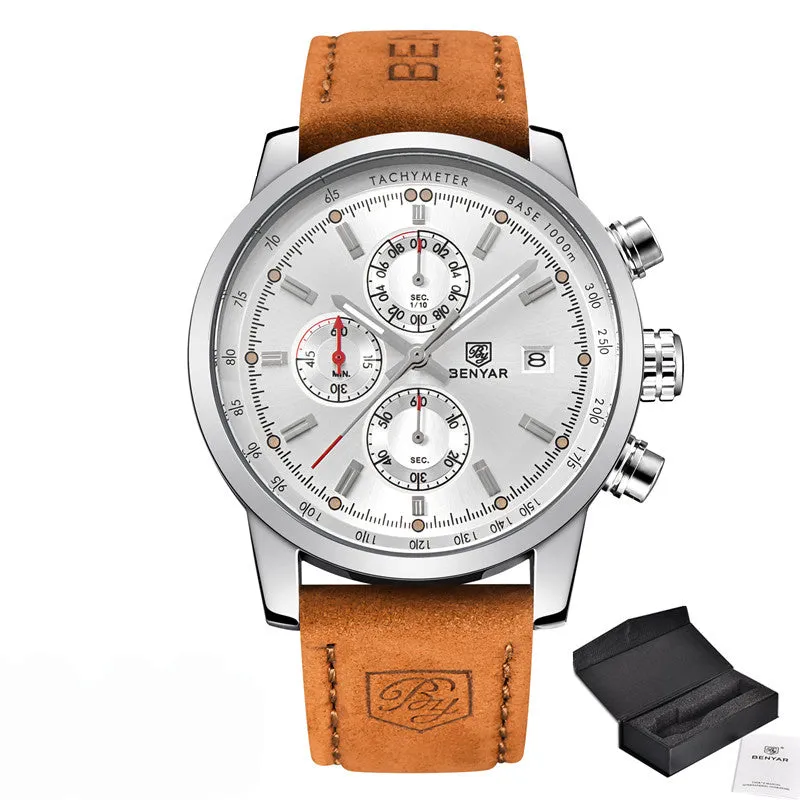 Men Luxury  Quartz Watch Fashion Chronograph Watch