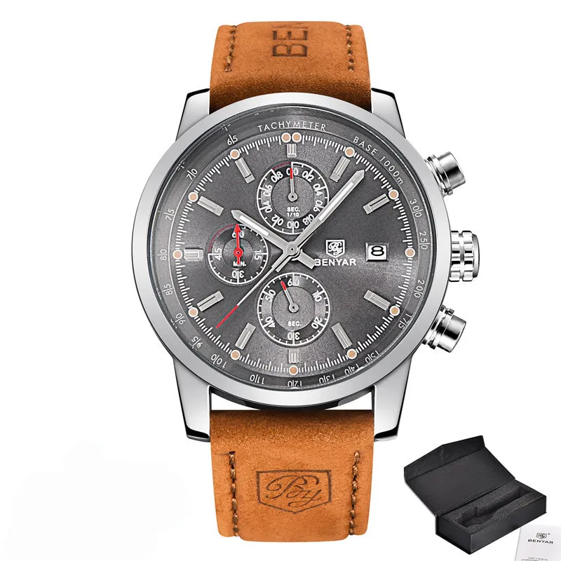 Men Luxury  Quartz Watch Fashion Chronograph Watch