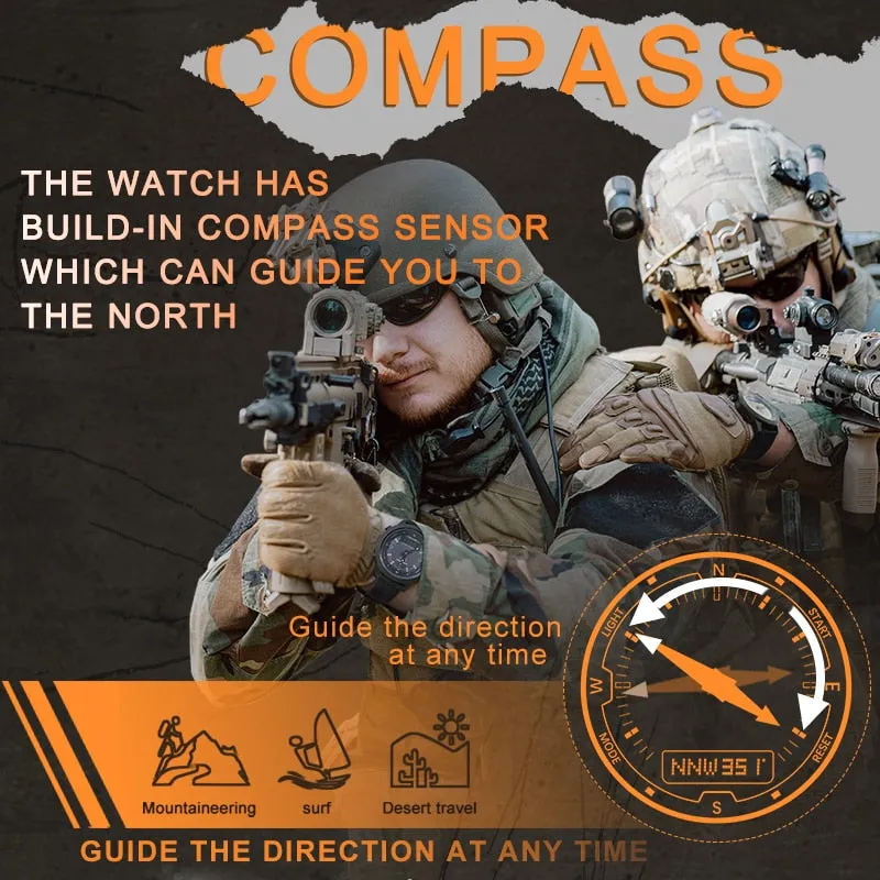 Men Solar Power Digital Watch Men Outdoor Smart Watches