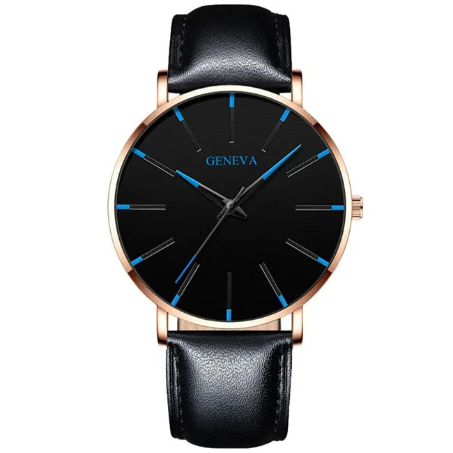 Men&#39;s Fashion Minimalist Ultra Thin Watches for Men Simple Business Stainless Steel Mesh Belt Quartz Watch relogio masculino