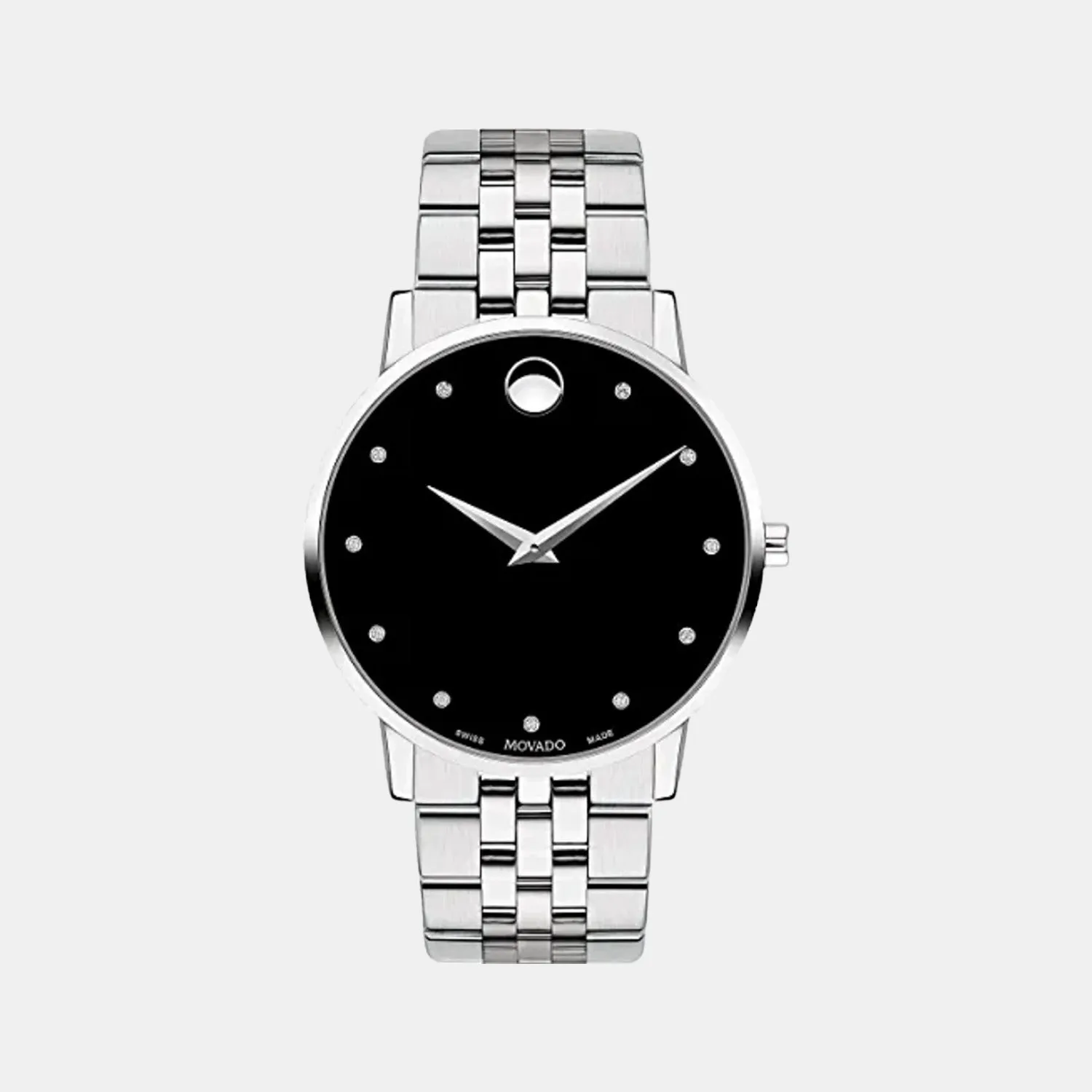 Men's Black Analog Stainless Steel Watch 607201