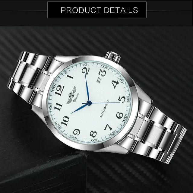 Men's Casual Watches Online Minimalist Auto Mechanical WINNER Watch Montre Mode