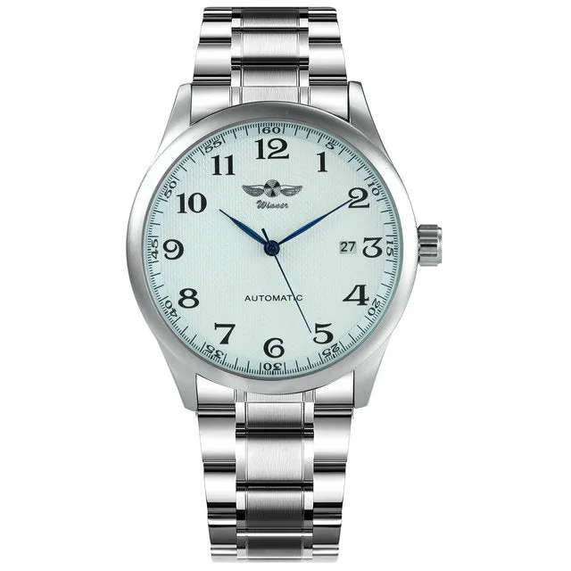 Men's Casual Watches Online Minimalist Auto Mechanical WINNER Watch Montre Mode