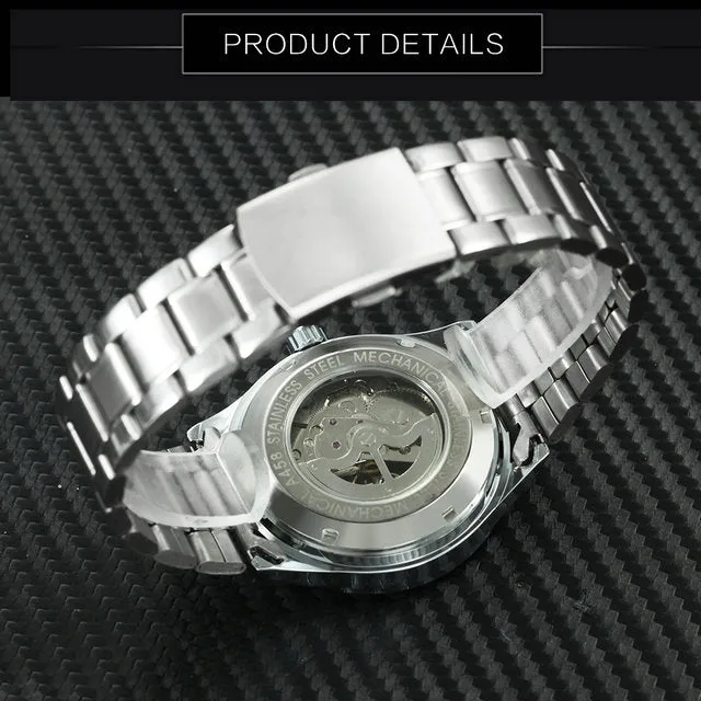 Men's Casual Watches Online Minimalist Auto Mechanical WINNER Watch Montre Mode